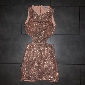 TOBI Cut-Out Sequin Dress